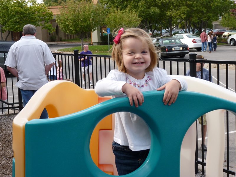 Charlotte enjoying her visit to Molly's Preschool
