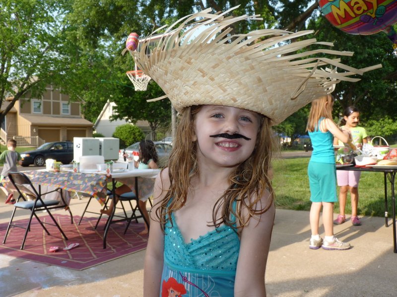 Having a good time at the Cinco De Mayo party!